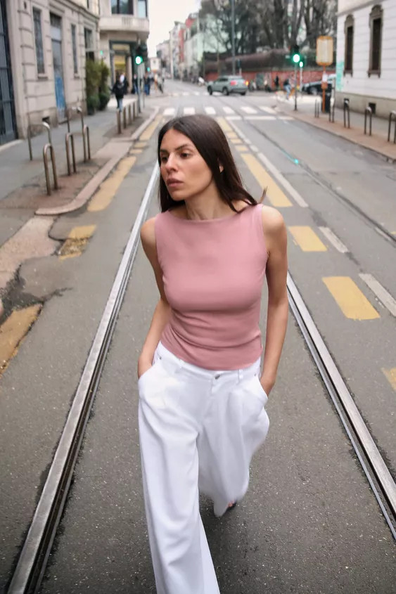 RIBBED TOP | Zara UK