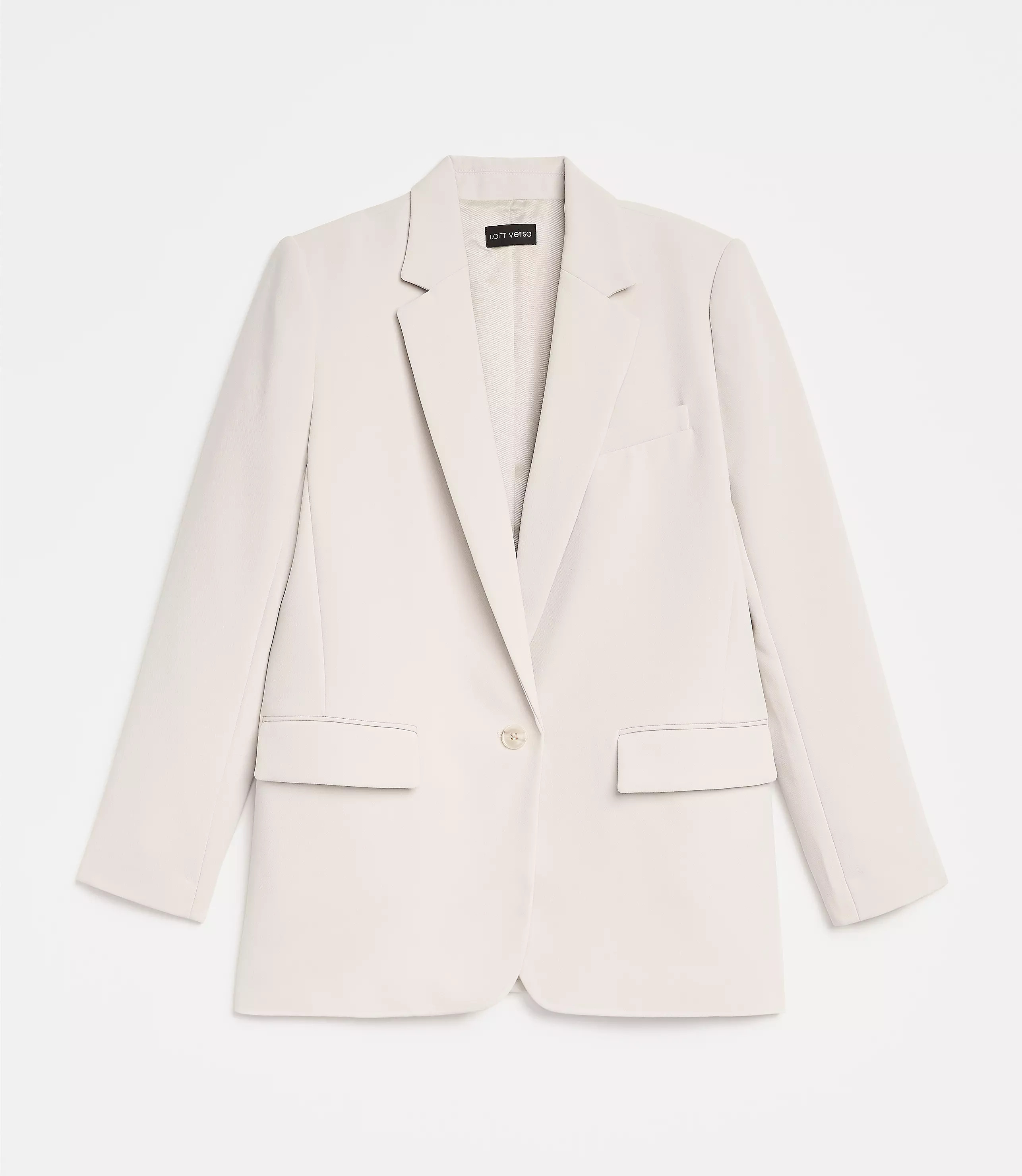 LOFT Versa Crepe Drape Relaxed Blazer | LOFT