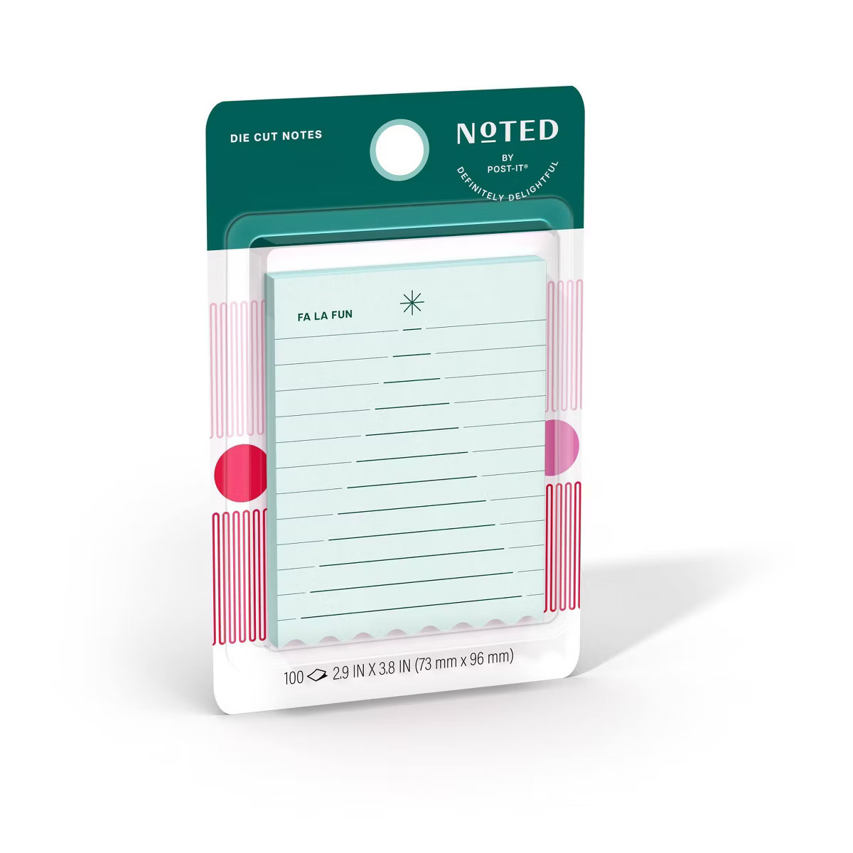 Noted by Post-it 3"x4" Ho Ho Whoa List Note Green Gifting | Target