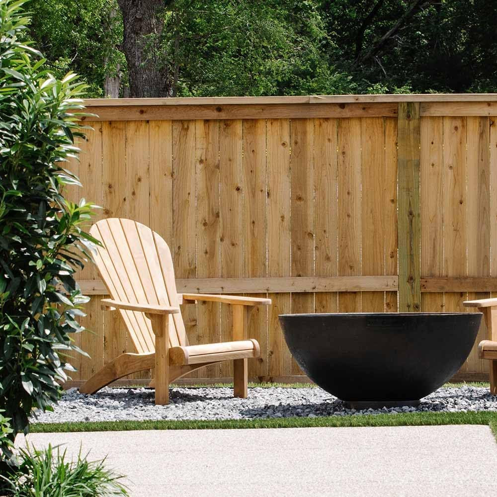 Ash & Ember 36" Hemisphere Fire Pit, Wood Burning Outdoor Fire Bowl, Raw Cast Iron Patina, Half-S... | Amazon (US)