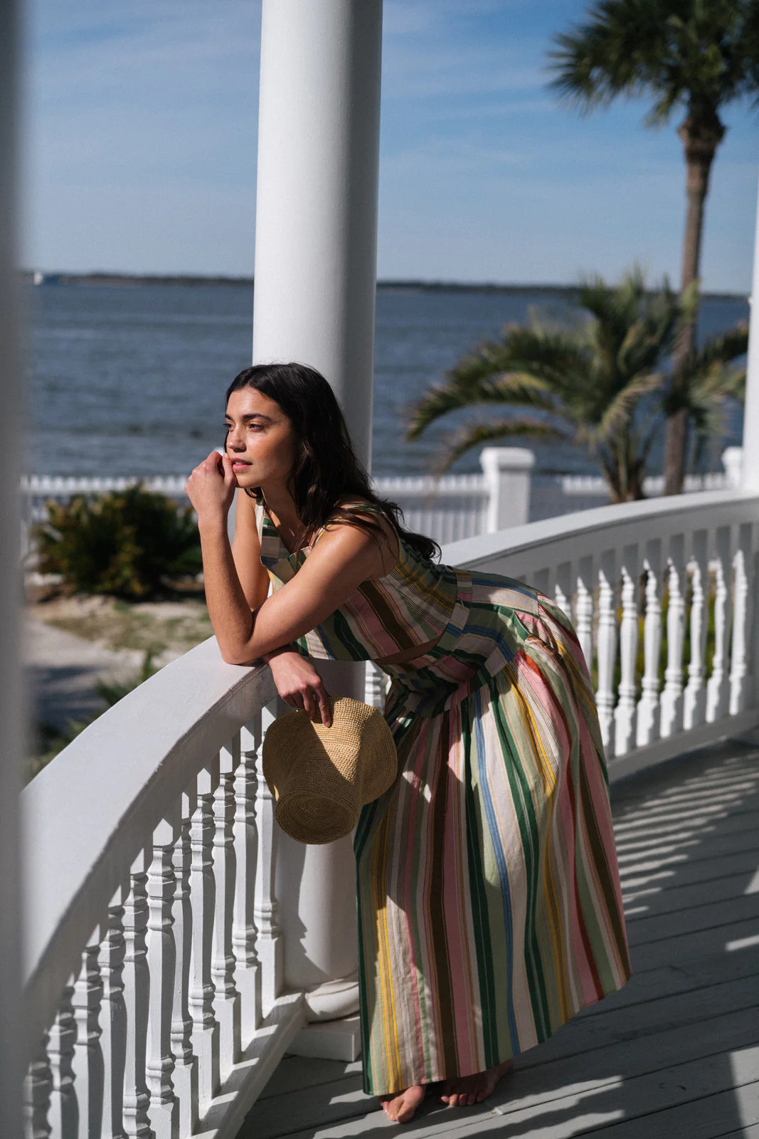 Iris Skirt in Dolce Stripe Iridian | Parterre