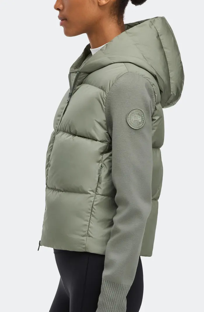 Hybridge Mixed Media 750 Fill Power Down Puffer Jacket | Nordstrom