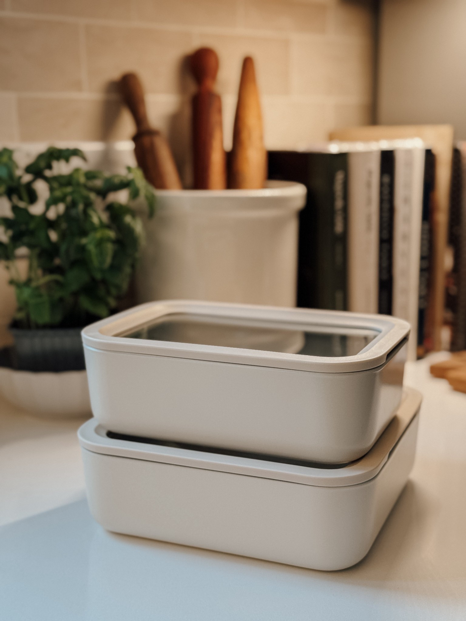 Loving my new storage containers from Caraway!! 🤍🤍

non-toxic storage containers | durable containers | non-stick containers | easy to clean containers | stain-resistant | Caraway storage containers 

#LTKfoodie #LTKSaleAlert #LTKmomlife