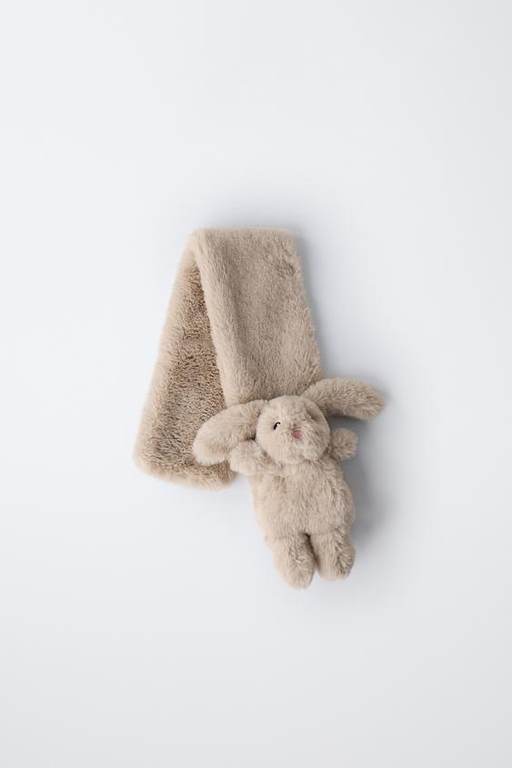 FAUX FUR BUNNY SCARF | Zara US