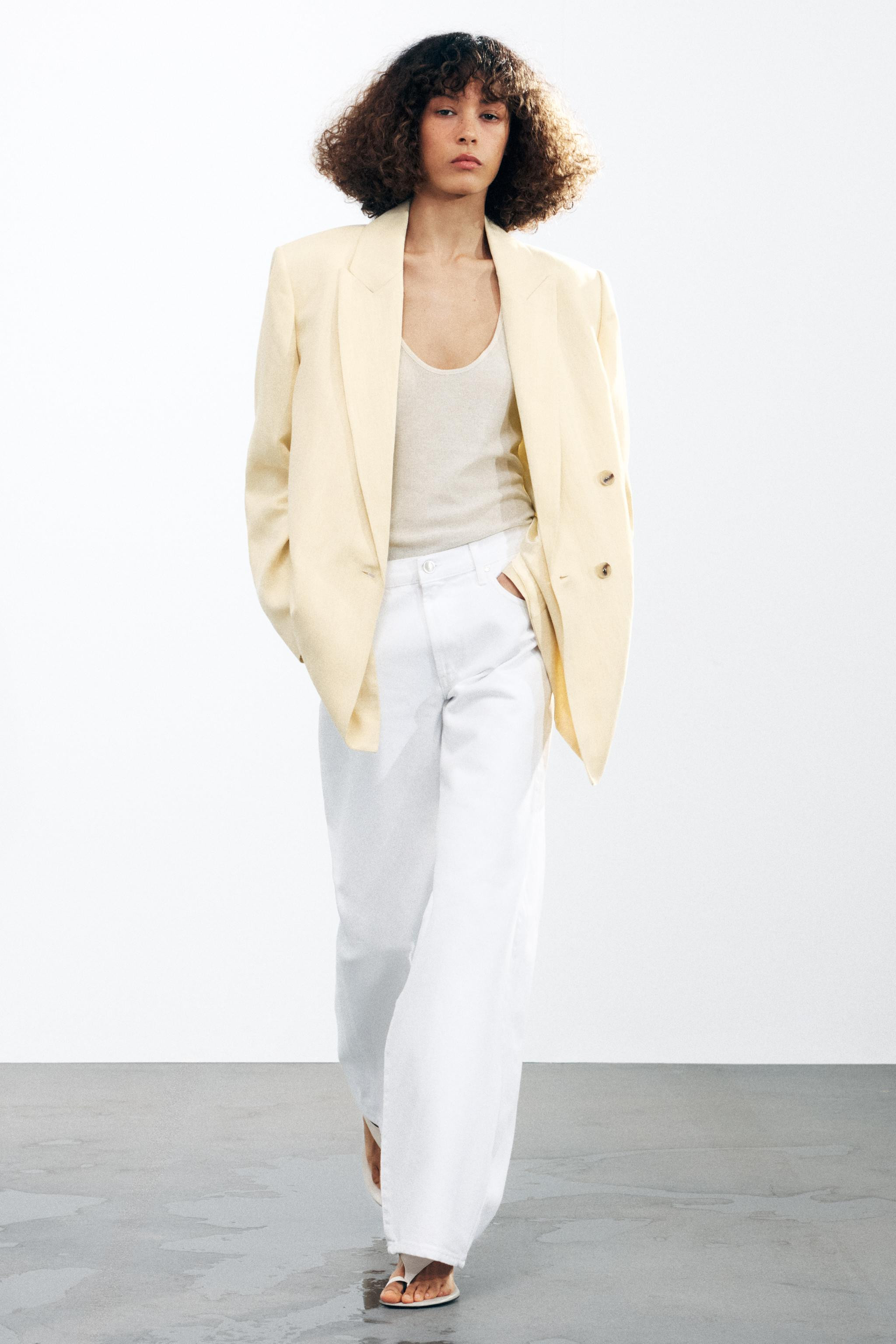 ZW COLLECTION WIDE-LEG LOW-RISE JEANS | Zara UK