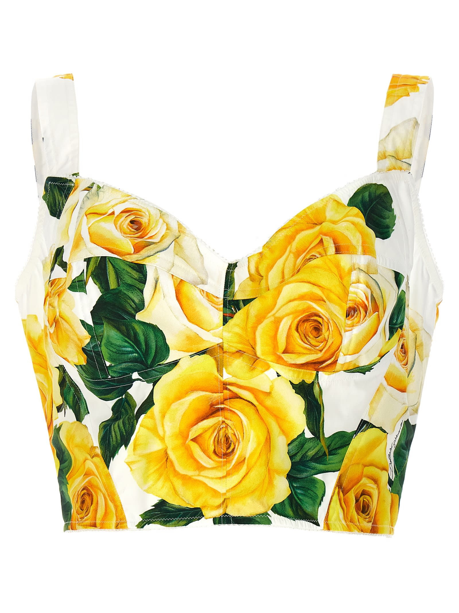 Dolce & Gabbana rose Gialle Bustier Top | Italist.com US