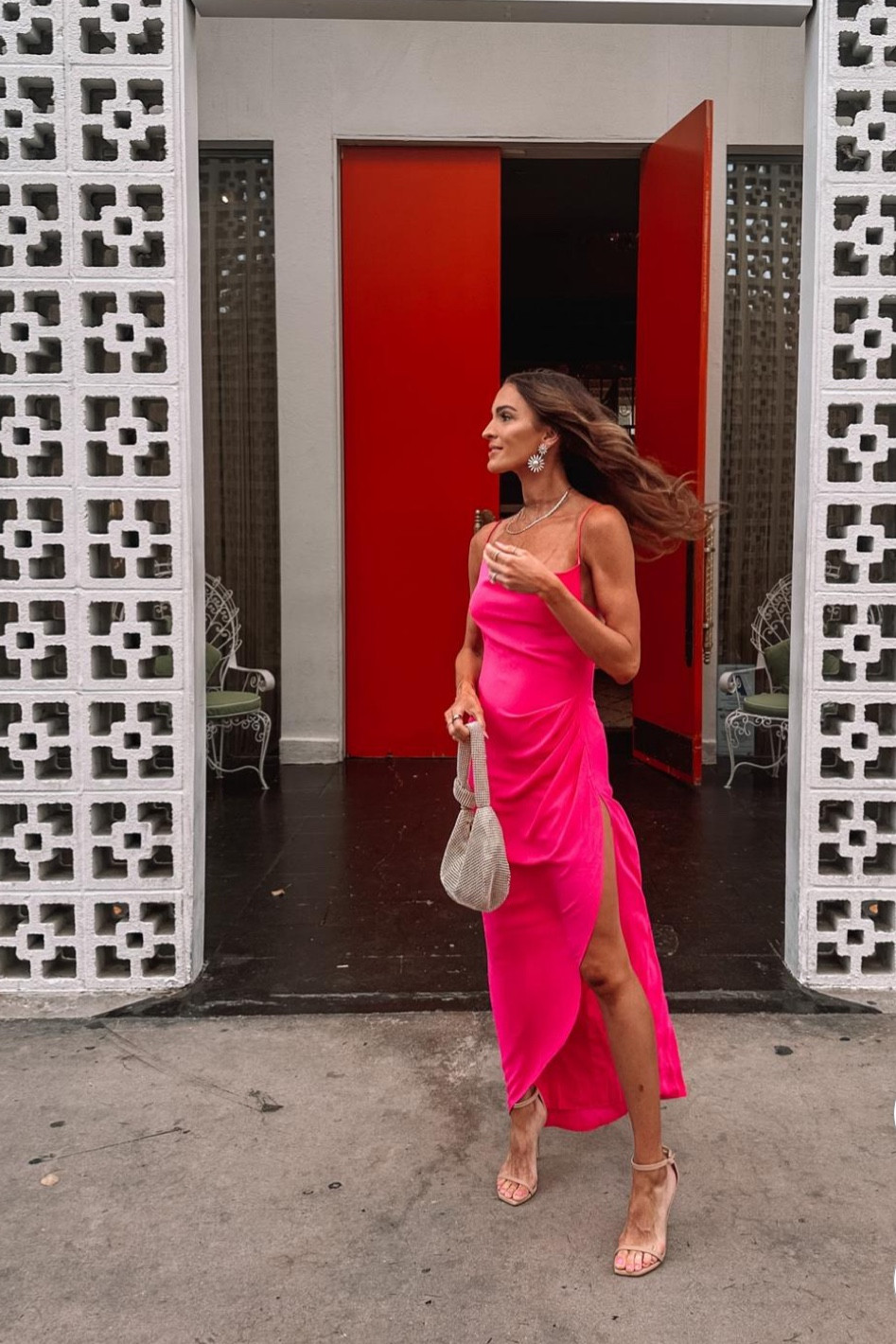 emerald satin maxi dress Winona Maxi Dress