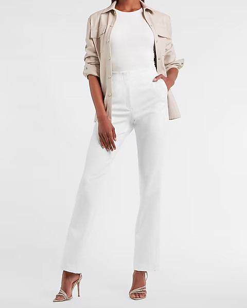 High Waisted Supersoft Twill Pull-On Bootcut Pant | Express