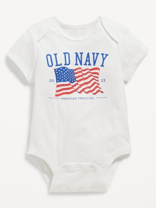 Matching Unisex Short-Sleeve Logo-Graphic Bodysuit for Baby | Old Navy (US)