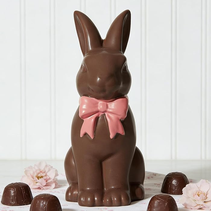 DN DECONATION Easter Decoration Bunny Decor - Spring Easter Brown Rabbit Sculpture, Ceramic Statu... | Amazon (US)