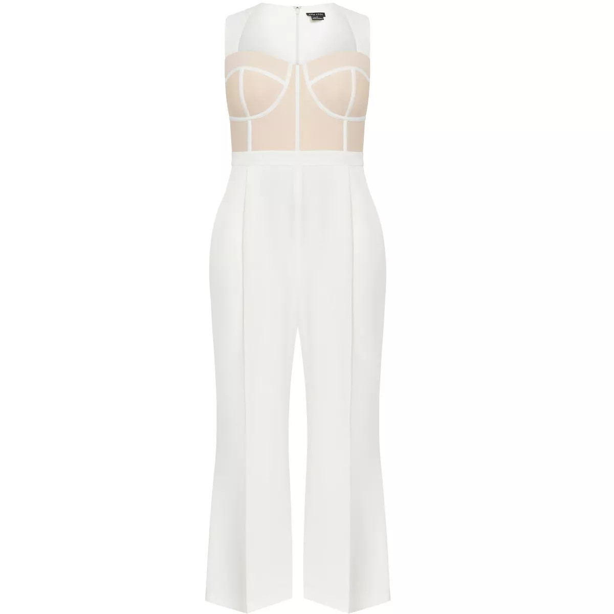 CITY CHIC | Women's Plus Size Kylie Jumpsuit - ivory - 12 Plus | Target