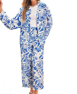 Women's Tropical Leaf Print Matching Set | Macy's
