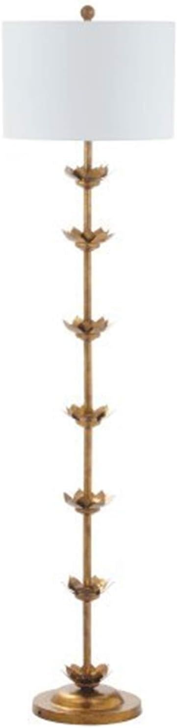 Safavieh FLL4003A Lighting Collection Landen Leaf 63.5" Antique Gold Floor Lamp, Metal | Amazon (US)