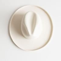 The Cara Loren Pencil Brim Hat - Off White | Gigi Pip