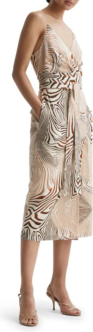 Rosie Linen & Cotton Faux Wrap Dress | Nordstrom