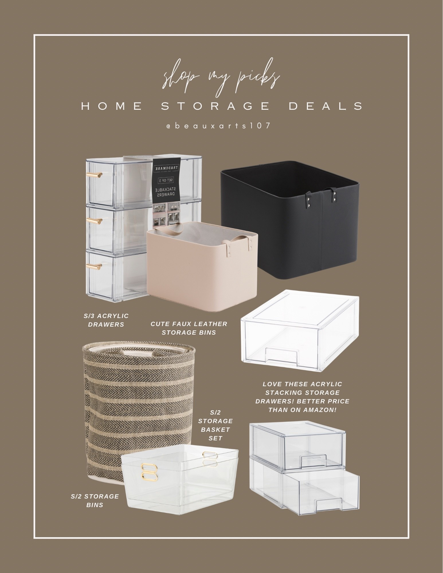 Save on these great home storage organizers!

#LTKHome #LTKBeauty #LTKSaleAlert