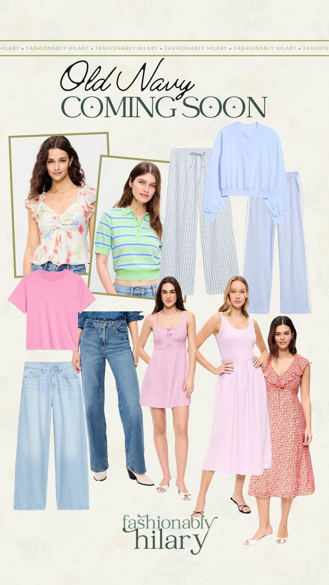 Y’all, do you see these gorgeous new spring arrivals at Old Navy! The florals, the pastel colors and this green and blue striped polo are all so good. I am loving these blue and white striped linen pants and these dresses are stunning for all Easter, spring break or church.
Old Navy new arrivals, spring dresses, Old Navy sale alert 

#LTKSeasonal #LTKSaleAlert #LTKMidsize