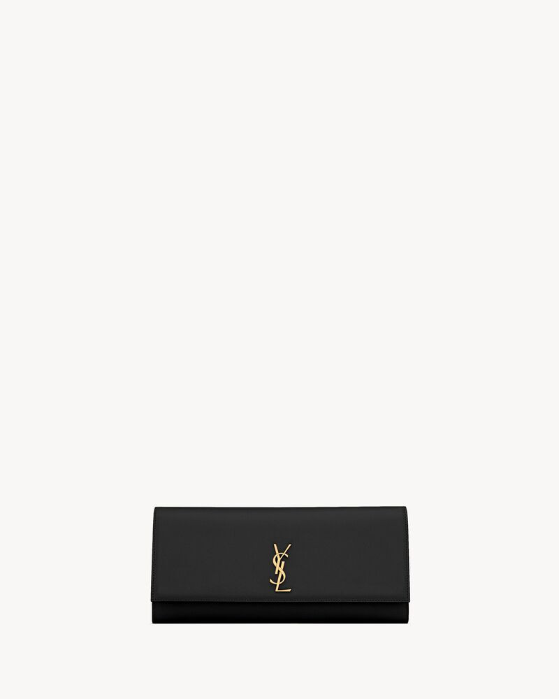 KATE clutch in grain de poudre leather in Black | Saint Laurent | YSL US | Saint Laurent Inc. (Global)