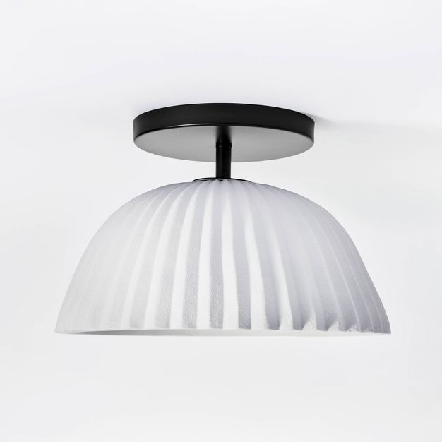 Scalloped Semi-Flush Mount Ceiling Light Black - Threshold&#8482; designed with Studio McGee | Target