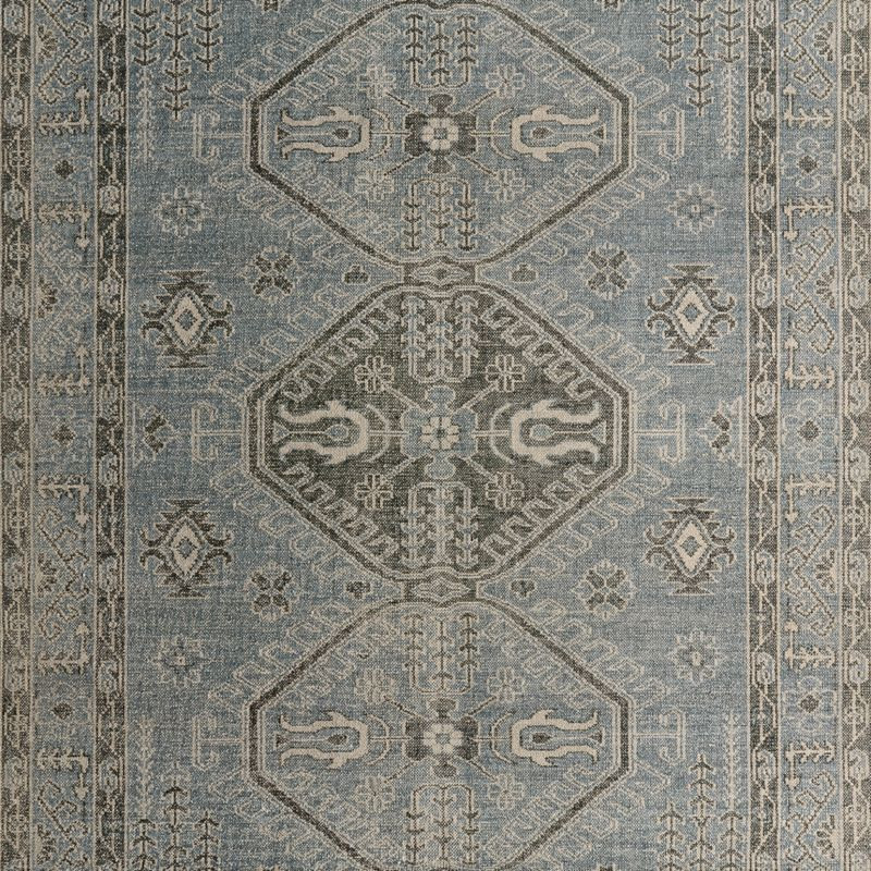 Naples Performance Traditional Blue Handknotted Area Rug 6'x9' | Crate & Barrel | Crate & Barrel