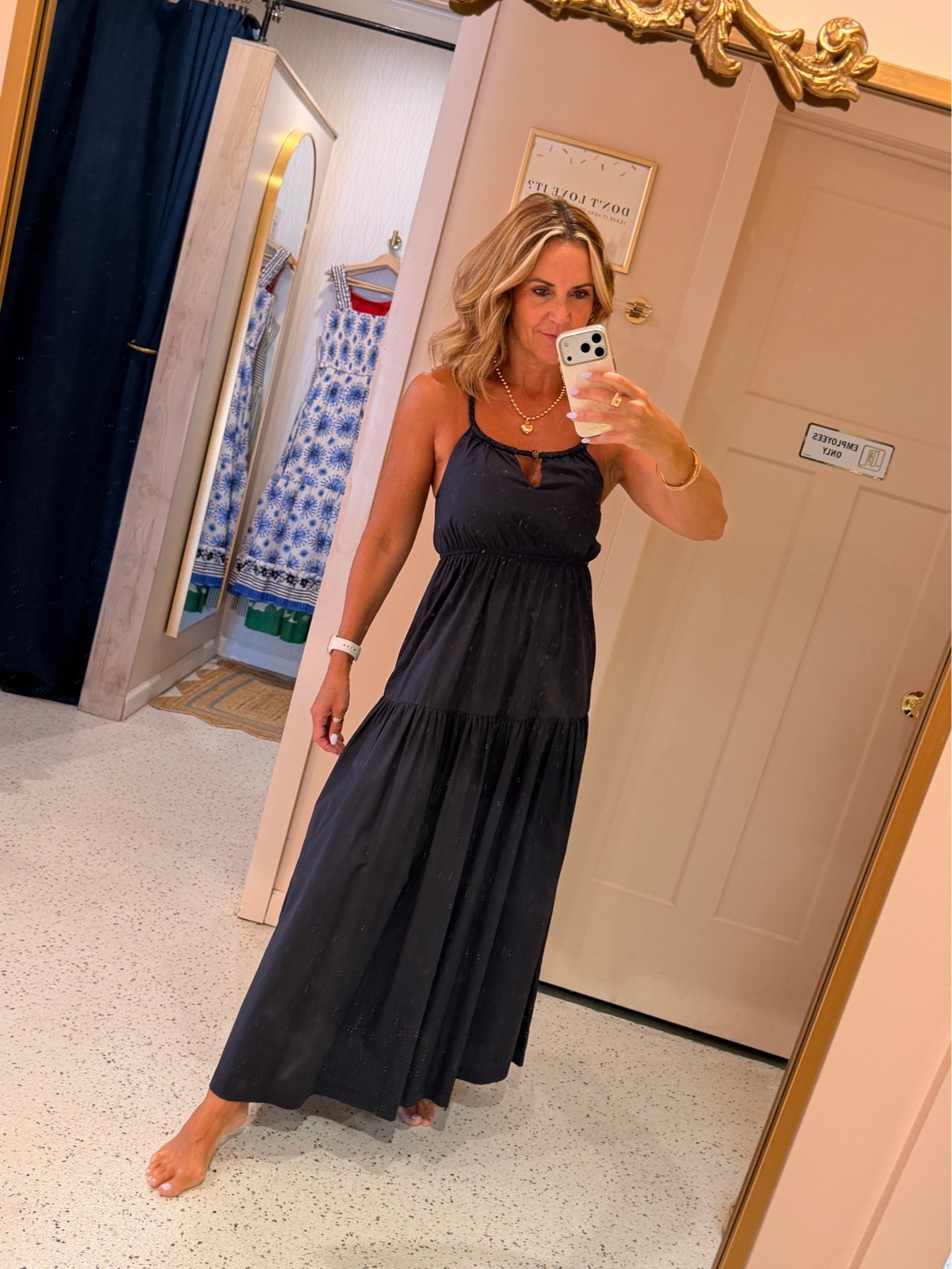 Navy sundress with braided detail. ⭐️
Throw on some red earrings and you’ve got yourself a 4th of July dress! Giving you more patriotic options here too!
Wearing a size small.

#LTKOver40 #LTKmomlife #LTKSeasonal