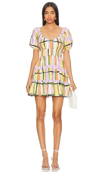 Iona Mini Dress in Saffron Hale Print | Revolve Clothing (Global)