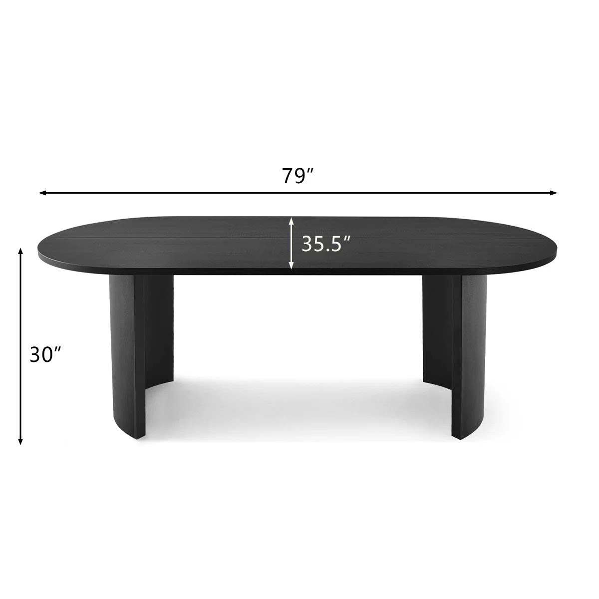 Audna 79" Oval Dining Table | Wayfair North America