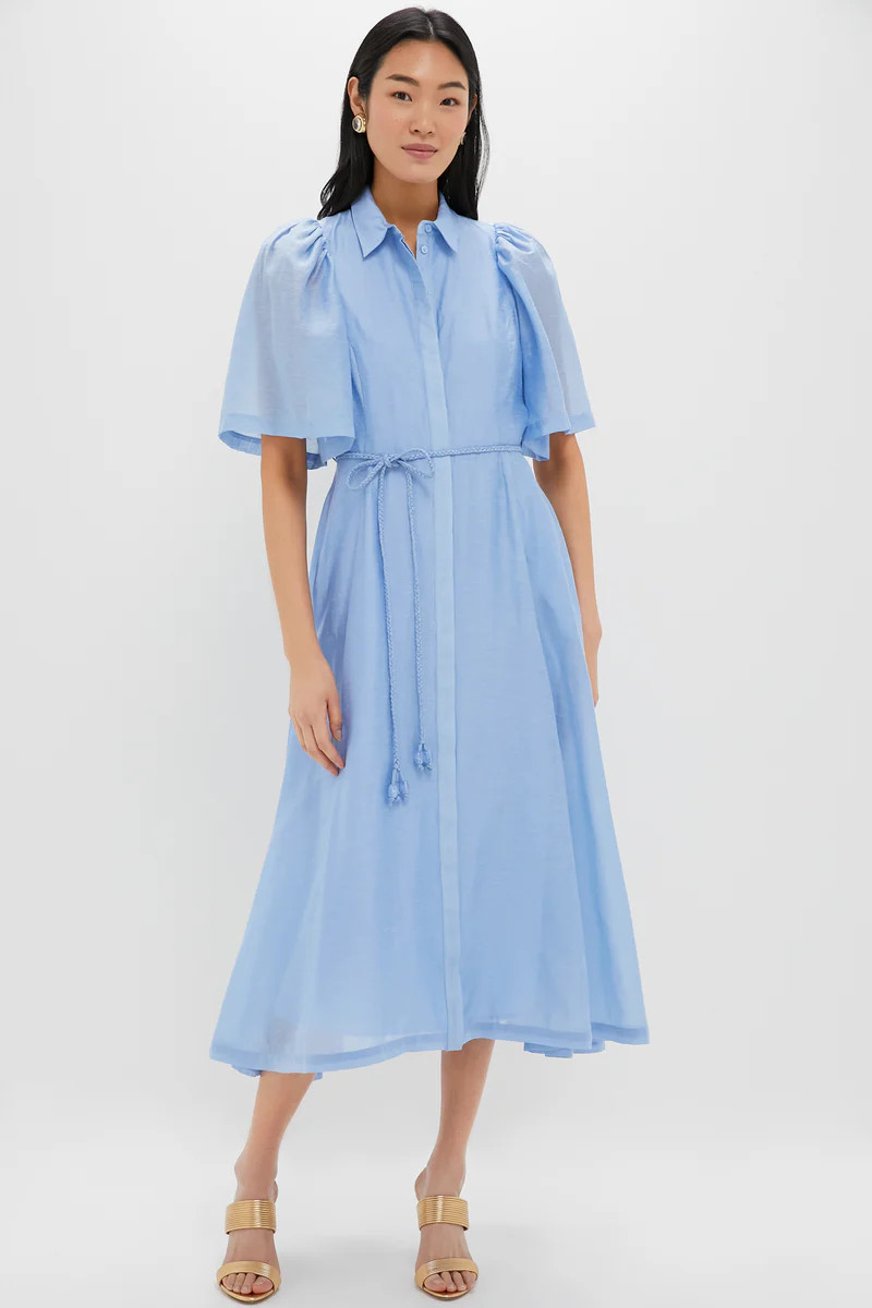 Powder Blue Cindy Midi Dress | Tuckernuck (US)