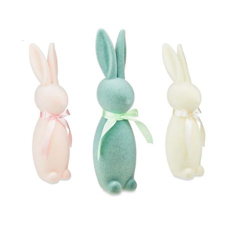 The cutest flocked bunnies under $10 and the prettiest pastel colors! #easter #easterdecor #walmartfind #flockedbunny 

#LTKSpringSale #LTKSeasonal #LTKhome