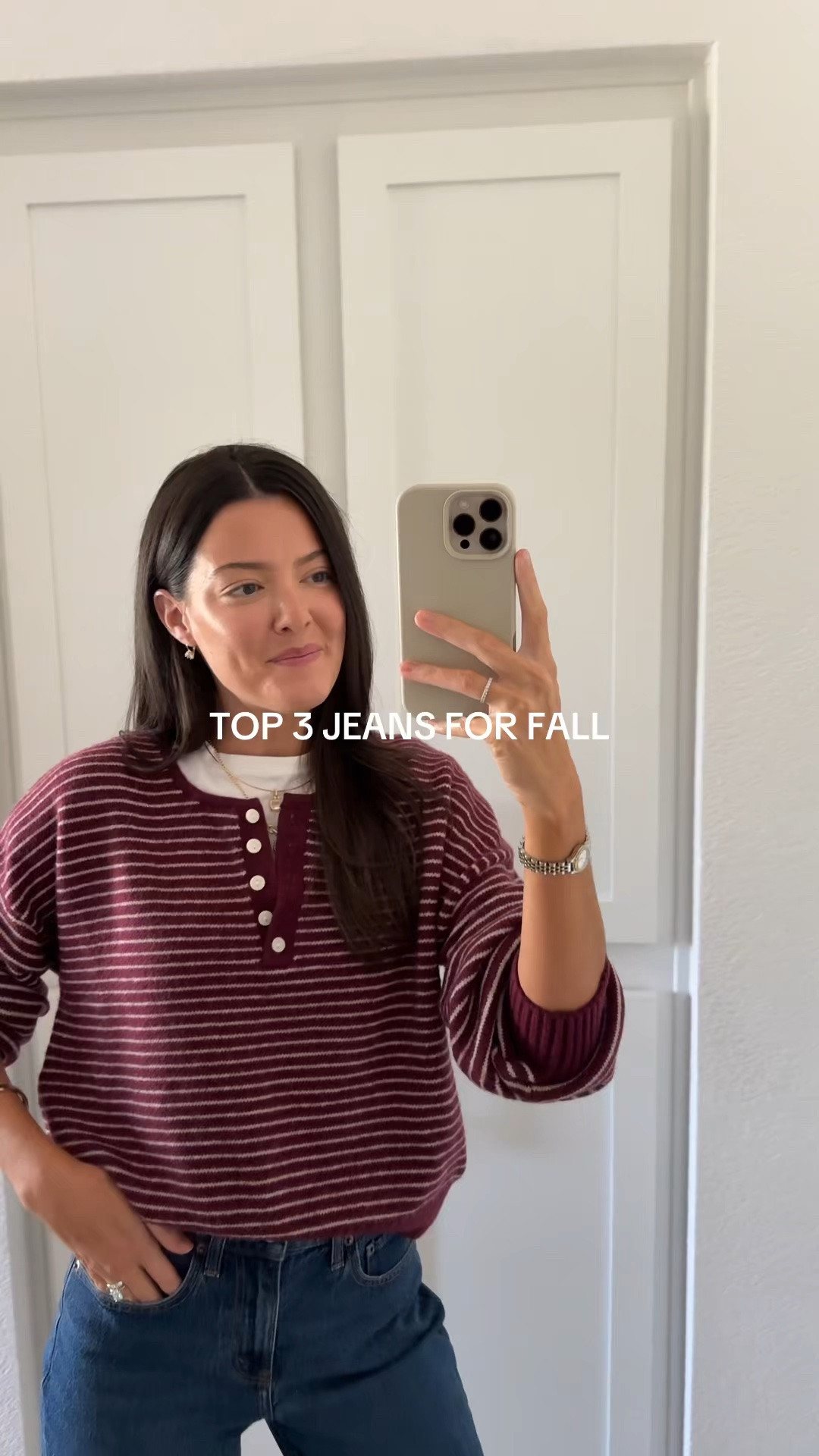 @abercrombie code AFCASSIE will get you 15% off this weekend! I am 5’7” and wear an XS and 25 regular length in jeans. #abercrombiepartner 

Use code AFCASSIE to get an additional 15% off almost everything in stores and online at checkout from September 10, 2026 to September 14, 2026 in US/CA. Exclusions apply. See details online.