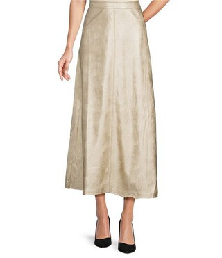 Metallic Maxi A-Line Skirt | Dillard's