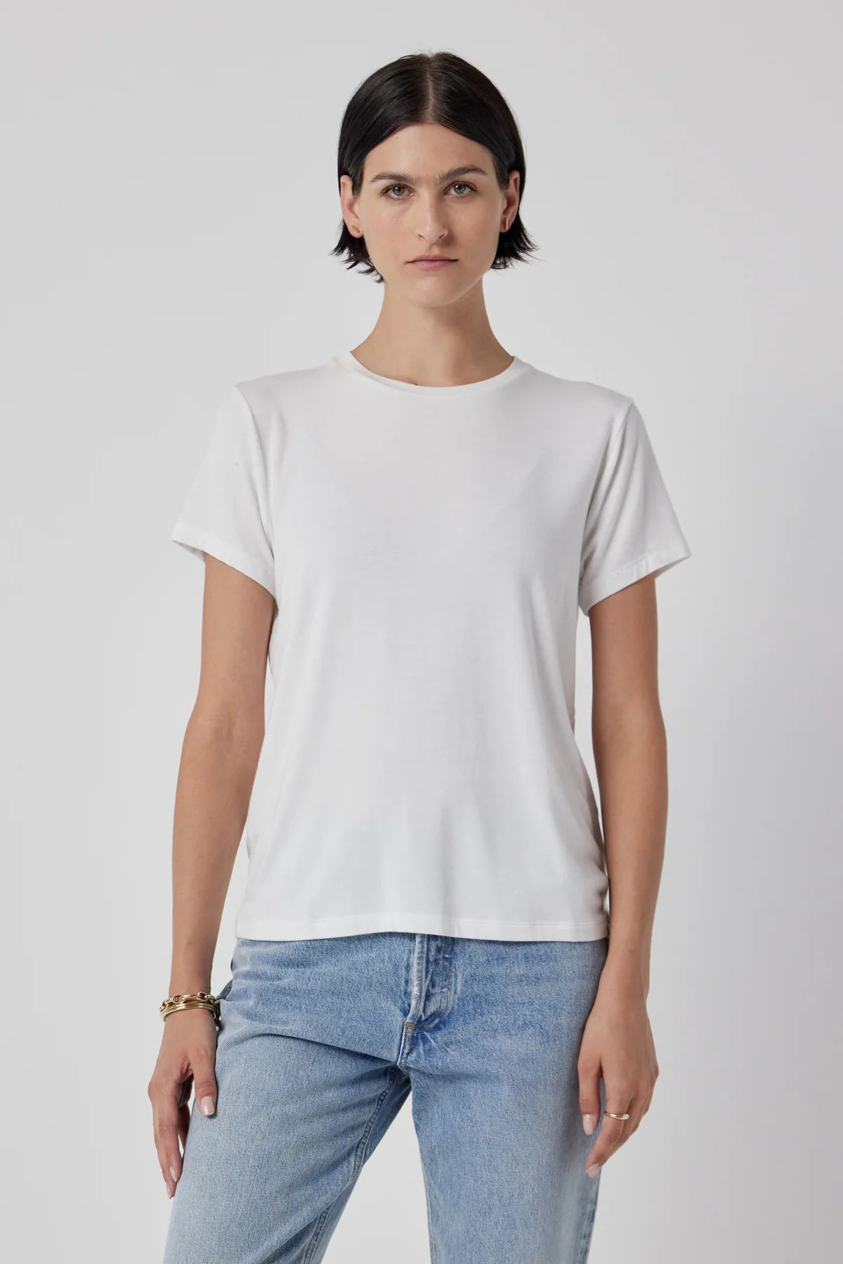 SOLANA MODAL JERSEY SHORT SLEEVE CREW NECK TEE | Velvet by Graham & Spencer