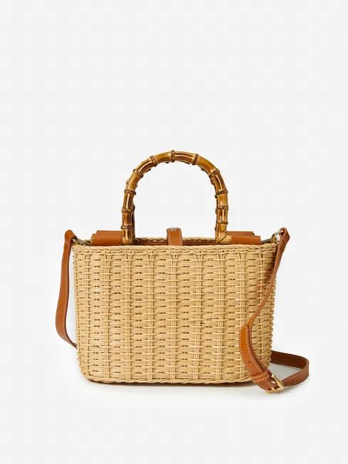 Elliana Straw Handbag | J.McLaughlin