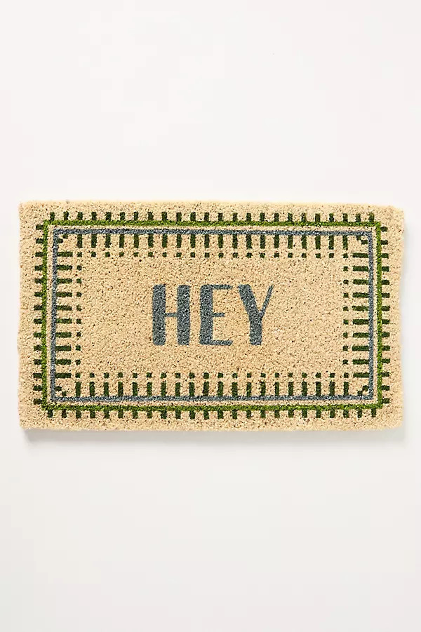 Hey Coir Printed Doormat | Anthropologie (US)