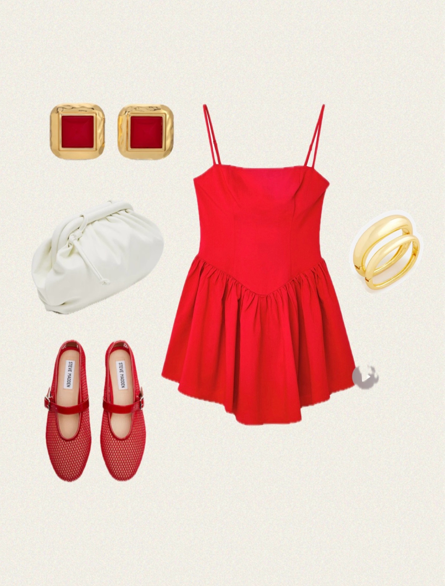 Dress is from NA-KD, linked similar ones. 4th of July look! 