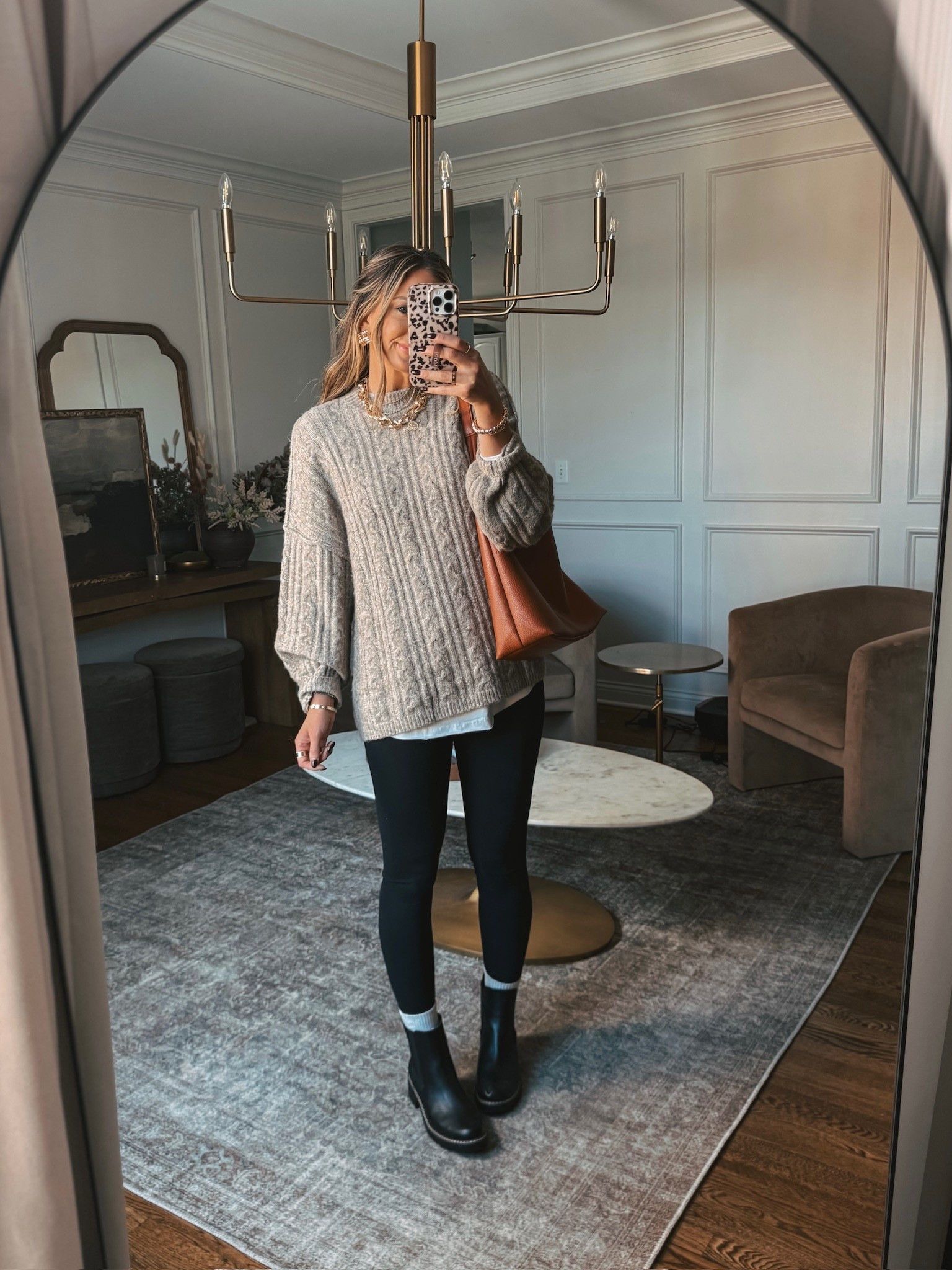 Oversized fall sweater and leggings outfit! I am wearing a medium in the sweater, small in the tunic and leggings! 

#LTKSeasonal #LTKStyleTip #LTKHoliday
