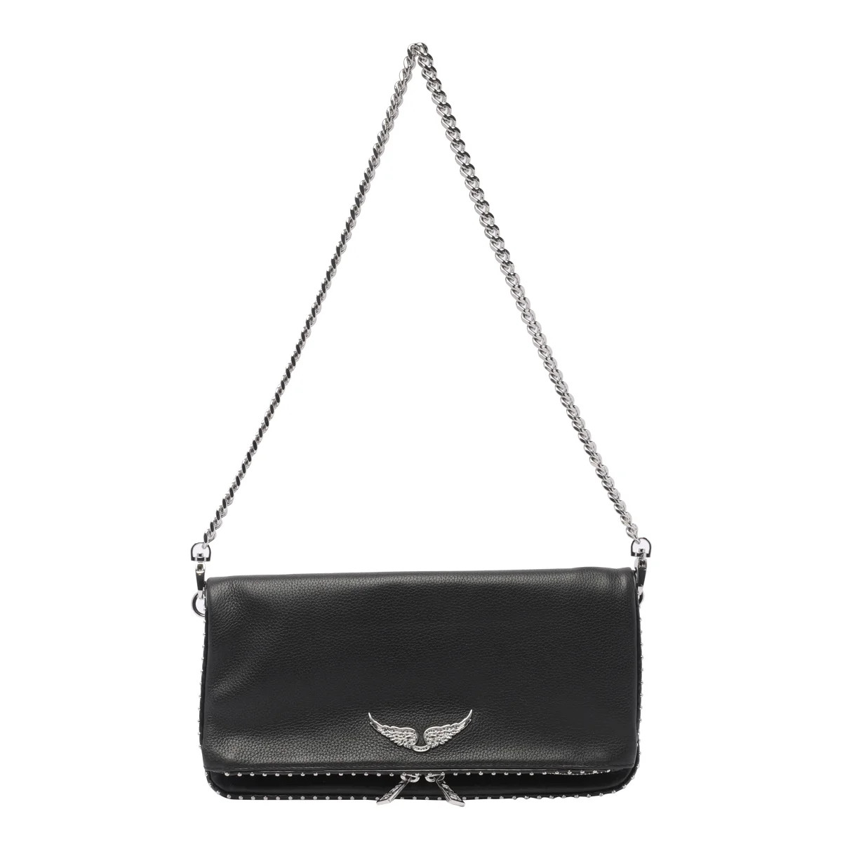 Zadig & Voltaire Stud-Embellished Chain-Linked Shoulder Bag | Cettire Global