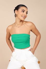 Jescinta Strapless Top - Green | Petal & Pup (US)