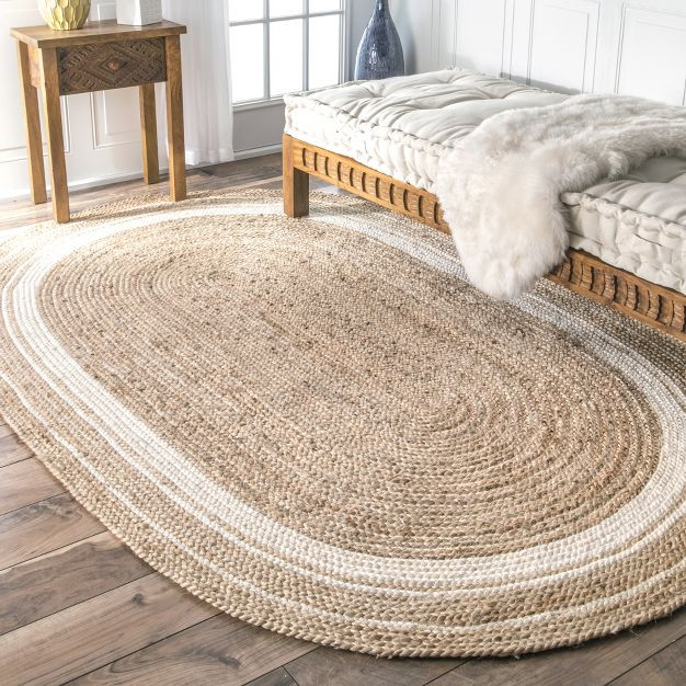 nuLOOM Rikki Jute Braided Border Area Rug | Target