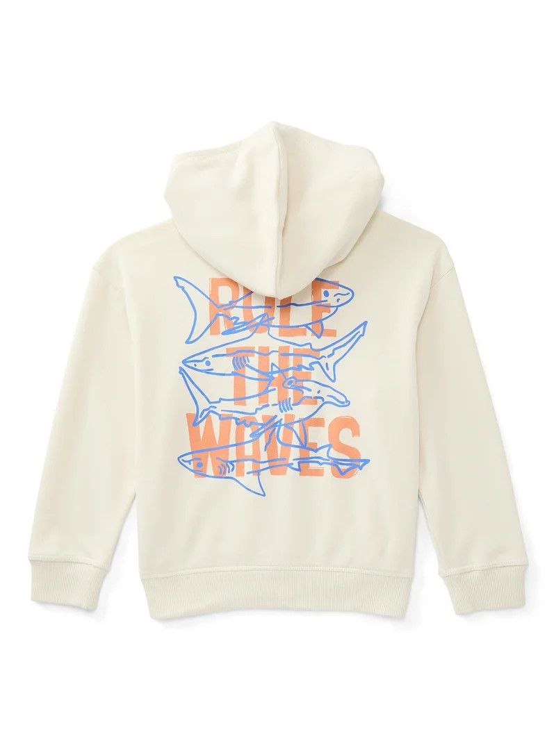 Wonder Nation Little Boys Graphic Zip Hoodie, Sizes 4-10 | Walmart (US)