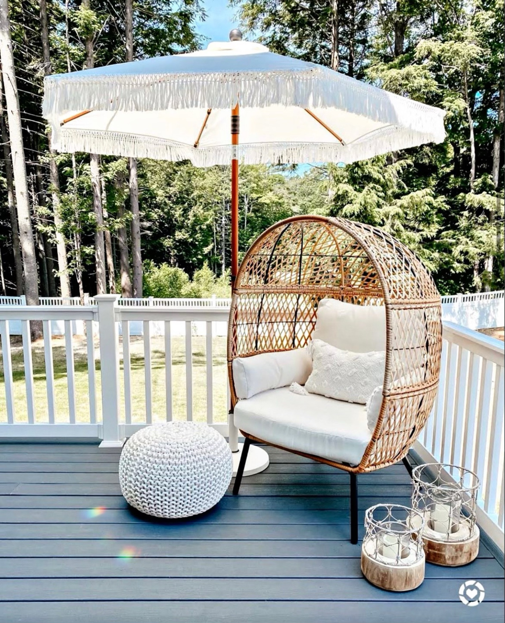 My favorite egg chair is back in stock and on rollback (sale) at Walmart 🤩