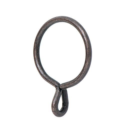 Ivilon Drapery Eyelet Curtain Rings - 1.7" Ring for Curtain Hook Pins, Set of 14 - Oil Rubbed Bronze | Amazon (US)