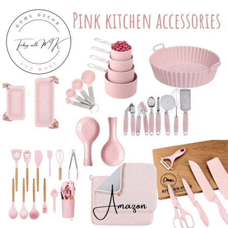 Pink kitchen accessories
.
Pink kitchen knives, pink drying mat, pink measuring cups and spoons, pink strainer, pink colander, pink air fryer liner, pink utensils
.
Follow @todaywithmk on Instagram for daily decorating inspo.

#LTKunder50 #LTKhome