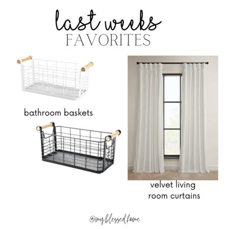 Living room curtains and bathroom baskets 

#LTKunder50 #LTKstyletip #LTKhome