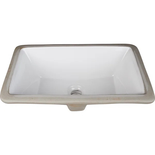 H8909WH Porcelain Rectangular Undermount Bathroom Sink | Wayfair North America