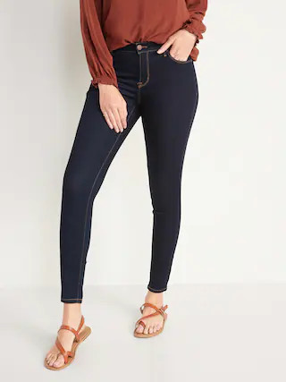 Mid-Rise Rockstar Super Skinny Jeans for Women | Old Navy (US)