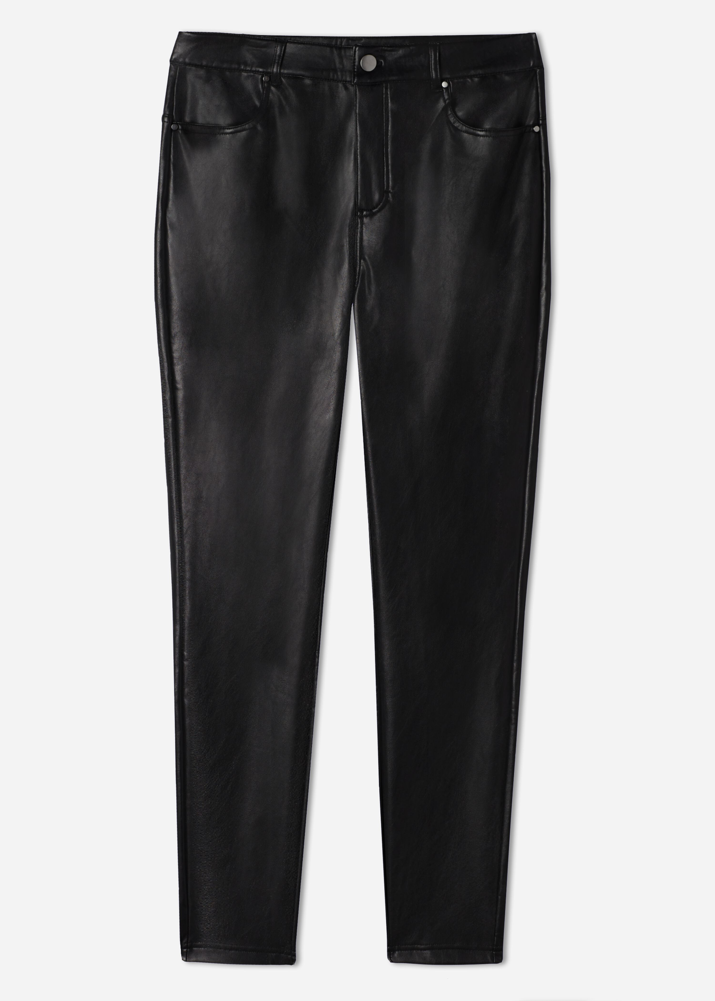 Thermal leather-effect pants | Calzedonia US