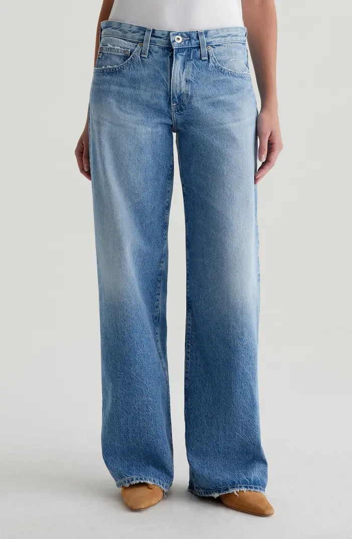 Adria Low Rise Baggy Wide Leg Jeans | Nordstrom