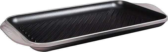Le Creuset Enameled Cast Iron Extra Large Double Burner Grill, 15-3/4" x 9" x 1" , Oyster | Amazon (US)