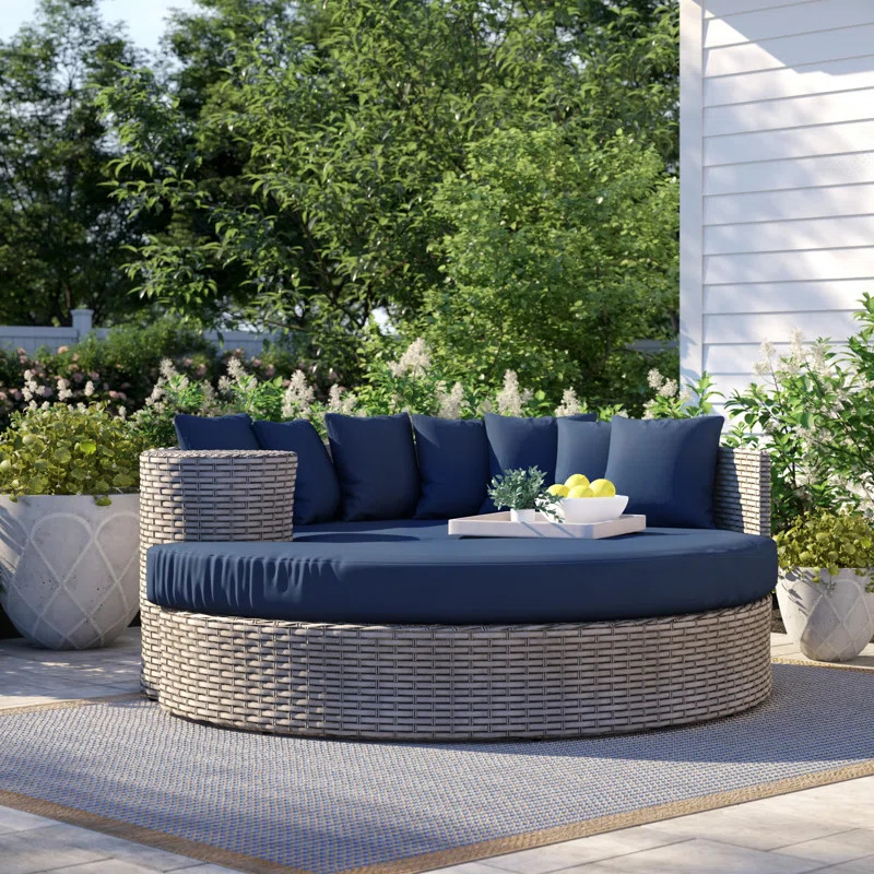 Theodora 70'' Wicker Outdoor Patio Daybed | Wayfair North America